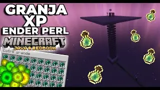 Esta granja de XP y ENDERPEARLS está ROTÍSIMA 😱 | Java y Bedrock