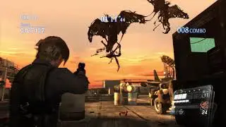 RESIDENT EVIL 6 Mercenaries Mode Leon High Sea Fortress Gameplay S Ranking PS4 No Commentary