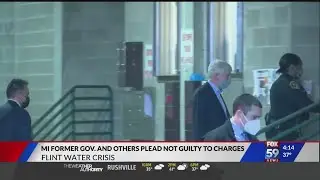 Former Michigan governor pleads not guilty to charges in Flint water crisis