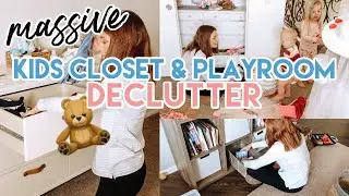 Huge Kids Closet & Playroom Declutter | Organization Motivation for the New Year! | Kendra Atkins
