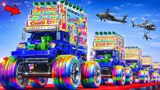 Motu Patlu ने किया Biggest Indian dj Super Mega Ramp Challenge 😱😱😱 GTA-5