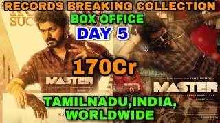Master movie 5 Days Records Breaking Box office collection, Tamilnadu,India, Worldwide,Vijay