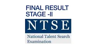 NTSE Final results stage 2