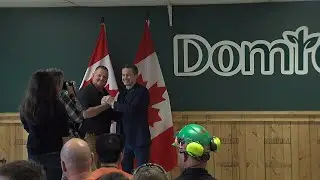 Poilievre visits Thunder Bay area sawmill