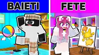 Fete vs Baieti CONCURS de Construit in Minecraft!