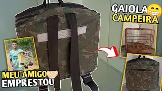 MEU AMIGO ME EMPRESTOU UMA GAIOLA CAMPEIRA TOP 🤩 | VAMOS CONCERTAR ELA!!!