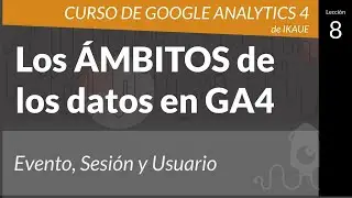 &Aacute;MBITOS DE LOS DATOS en Google Analytics 4: Evento, Sesi&oacute;n y Usuario - Curso de Google Analytics 4