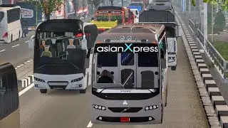 ETS 2 v1.36|VOLVO 9700 B11R I-SHIFT RHD|Asian Express.