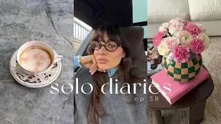 solo diaries | ep 38 | weekly vlog, what I eat in a day, workouts, flower arrangements etc.