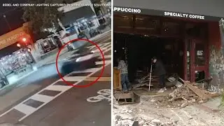 90-year-old driver slams into coffee shop in shocking high-speed crash