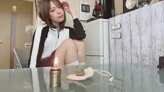 手のひらランタンに萌ゆる / エバニューのアルコールストーブスタンドにオイルキャンドルを入れるとすごくかわいいんですよ /  Lantern in your palm