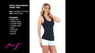 Miami Style Basic Racerback Tank Top
