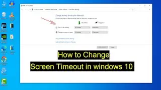 How to Change Screen Timeout in Windows 10 laptop | Increase screen timeout in laptop