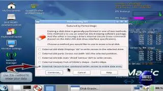 Secure Erase / Format With bootable CD/USB Linux Parted Magic by Britec