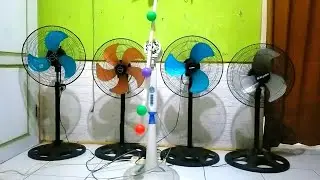 Kolaborasi Kipas angin warna hitam baling baling tongkat bola‼️