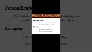 |personification| |what is personification| |figure of speech| |Personification figure of speech|
