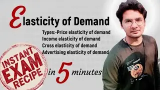 Elasticity of Demand | Types- Price, Income, Cross &  Advertising with example | Unbeaten Learning