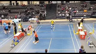 Badminton Men's Singles - David Kim vs Kasper Lehikoinen