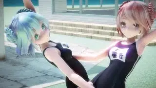 【MMD】TDA Miku & Teto【Dive to Blue 】
