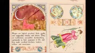 Virgo Zodiac Junk Journal Pages - Medieval Celestial Paper