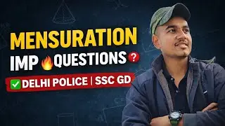 Mensuration Math imp.class delhi Police/SSC GD ✅✅#delhipoliceexamreview #delhipoliceexam #sscgd 