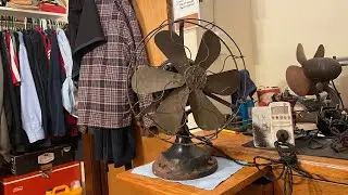 Antique General Electric 6 Blade 12&rdquo; BMY Desk Fan