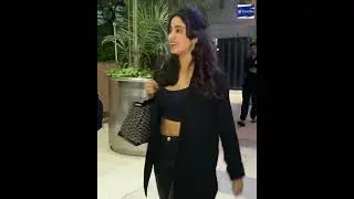 Janhvi Kapoor feels uncomfortable with her dress at Airport | #shortvideo | Shudh Manoranjan