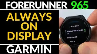 Turn On the Always On Display - Garmin Forerunner 965