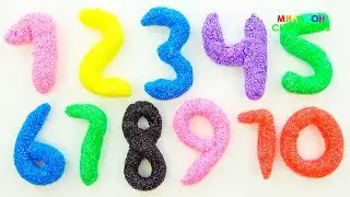 Учим цифры с Пластилином PLAY-DOH | Учимся считать от 1 до 20 с шариковым пластилином | Учим цвета