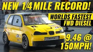 NEW 2019 FASTEST FWD DIESEL RECORD!!! 9.46 @ 150MPH - DARKSIDE DEVELOPMENTS 2.0 TDI SEAT AROSA