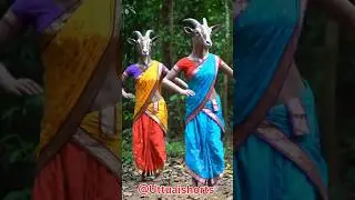 🕺🐐 Saree Wali Bakri Ka Dance | Funny Goat Dance Video 🤩🤣 #comedy #funny #bakri #goat