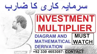 Investment Multiplier with diagram and mathematical derivation || Must watch before exam