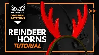 How to make a leather reindeer horns. Free PDF Pattern