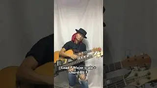 Lead F Major scale + chord Bb F improvise by solo artist #soloartist #solo #guitar