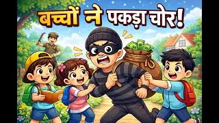 बच्चों ने चोर को पकड़ लिया है! Hindi Kahani| Fairy Tale story