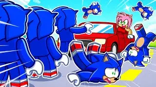 CARS vs 100 SONICS?! (Car Crash Studio)