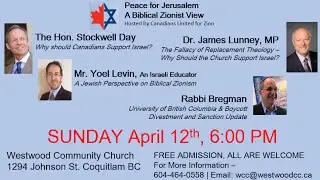 Peace For Jerusalem Part 2 - Dr. James Lunney, MP