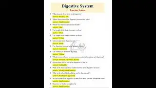 Digestive System  - One Paper MCQs || #onepapermcqs #fpsc #shorts