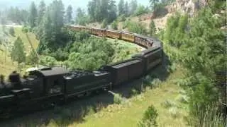 Durango & Silverton Narrow Gauge RR - Double Header Through The 