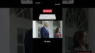 Biden says he'll end re-election campaign