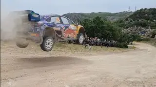 WRC Rally Italia Sardegna 2022 Craig Breen on famous Micky's jump ss15