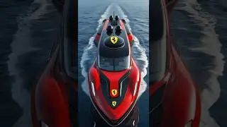 Ferrari-Inspired Futuristic Mega Yacht &ndash; The Ultimate Floating Supercar #shorts