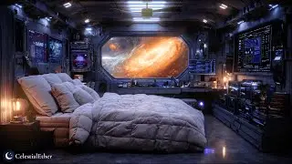 BLACK HOLE Orbit &bull; Space Cabin | Ambient Deep Sleep Space Music | 6 Hours