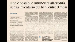 RINUNCIA ALL'EREDITA'