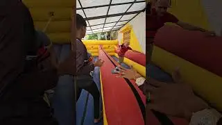Reverse Bungee Run #fun,#activity,#team,#teamevent,#bungee ,#teampink,#teamorange,#juiceadventure
