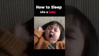 How to Sleep Like a Baby 😴 | Deep Sleep Tips That Actually Work #shorts