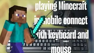 playing Minecraft  connect with keyboard and mouse #minecraft
