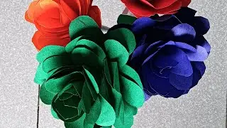 How to make rose Flower with pepper🌹