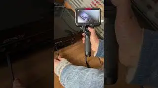 Industrial Video Endoscope with 360 Degrees Joystick Articulation, 5 Inch Display, 6mm Probe Lens