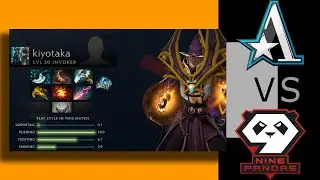 DotaHisWay - Kiyotaka Invoker - Team Aster VS 9Pandas - Riyadh Masters 2023